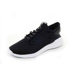 NWOB Reebok sneakers shoes fabric black lace up womens sz 8.5